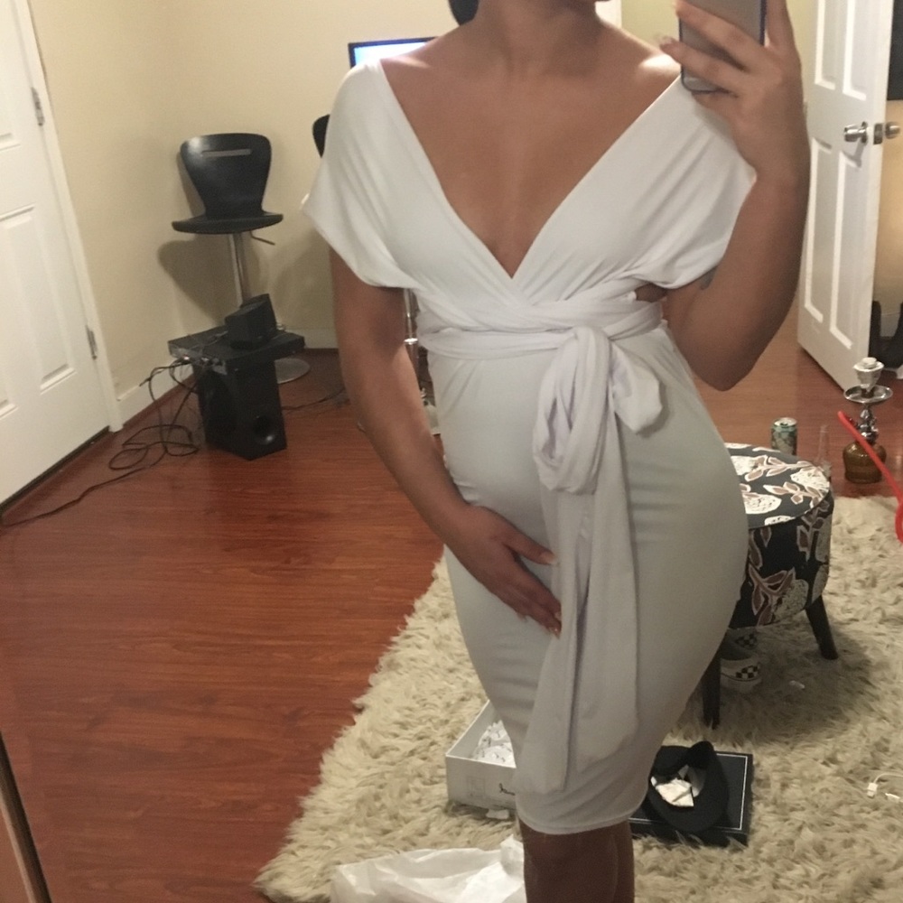 White goddess dress